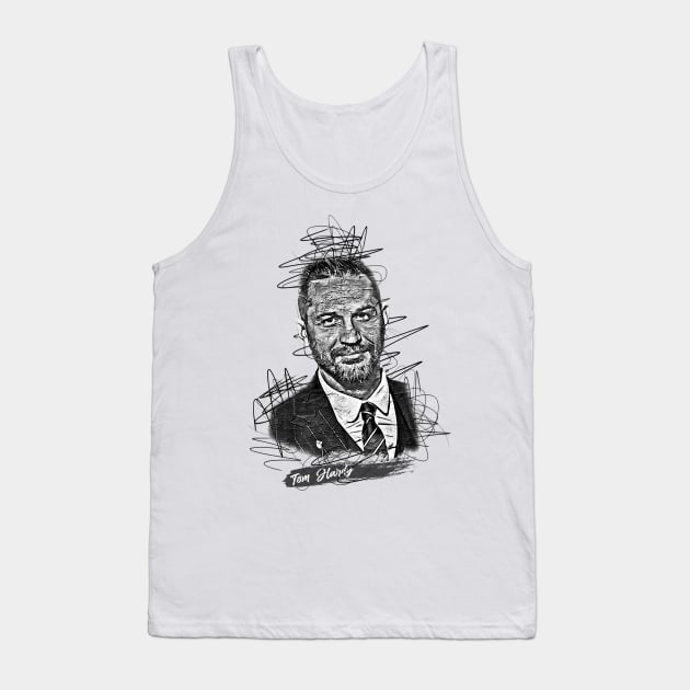 The Enthralling Complexity Of Tom Hardy Characters Tank Top by Nychos's style